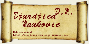 Đurđica Mauković vizit kartica